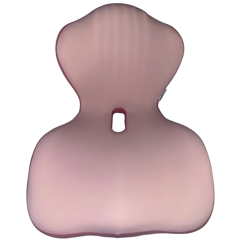 New Lumbar Support Pillow Ergonomic Back Cushion One Size‎ Pink